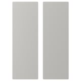 Two light grey, rectangular, slightly rounded-edge panels, one slightly offset from the other.