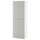 SMÅSTAD wardrobe: 2-door, minimalist, space-saving, white.