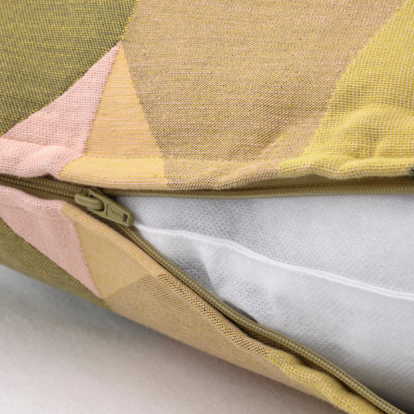 Elegant cushion cover with zip, subtle jacquard pattern, 50x50 cm.