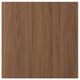 TISTORP walnut-colored wooden door panel, smooth-surfaced, modern design with vertical grain pattern, durable and easy to clean foil finish.