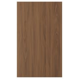 TISTORP walnut finish drawer front, rectangular, smooth surface with vertical grain pattern.
