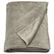 TRATTVIVA: light green, recycled polyester fleece blanket, folded soft and cosy.