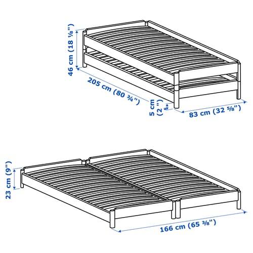 Illustration with measurements for the product: UTÅKER.