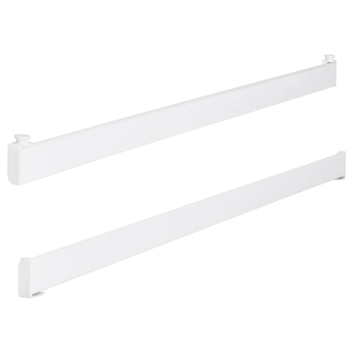 VIDGA white curtain holders, abs plastic clips, aluminium rail, simple design.