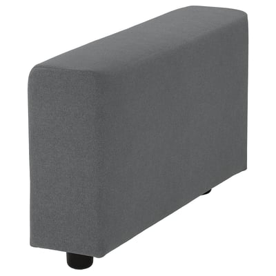 VIMLE Armrest, wide/Johanneshov dark grey