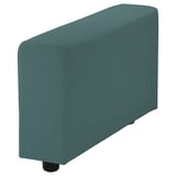VIMLE Cover for armrest, wide/Kelinge grey-turquoise