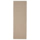 Natural beige flatwoven jute-sisal rug, rectangular with plain texture. Ideal for high-traffic areas.