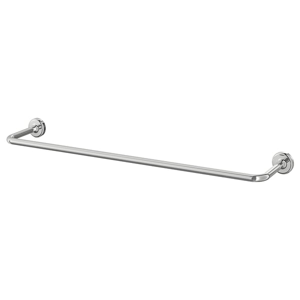 VOXNAN silver towel bar, sleek and modern, made of stainless steel, with hidden screws.