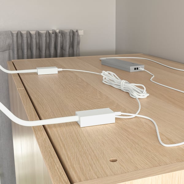 Wooden furniture with 3 led lights.