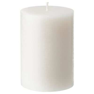 ADLAD Bougie bloc parfumée, Forêts scandinaves/blanc, 30 hr