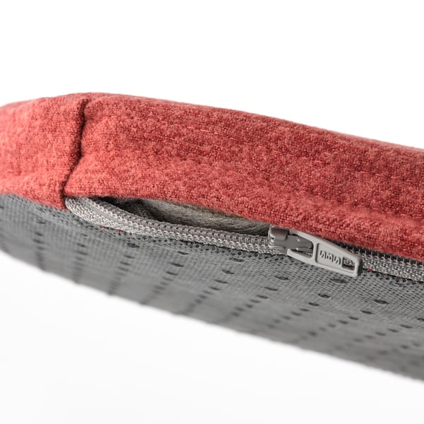 ÄLVGRÄSMAL Carreau de chaise, rouge, 32.6/31.3x33x3 cm