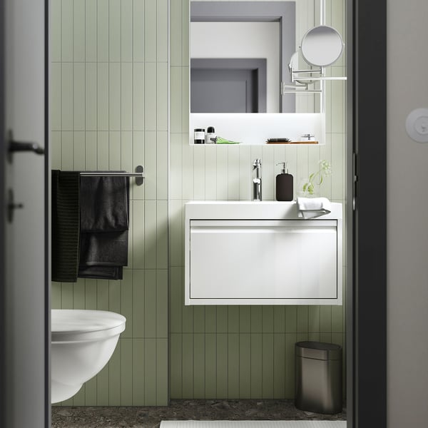 ÄNGSJÖN / BACKSJÖN Meuble lavabo avec tiroir/vasque