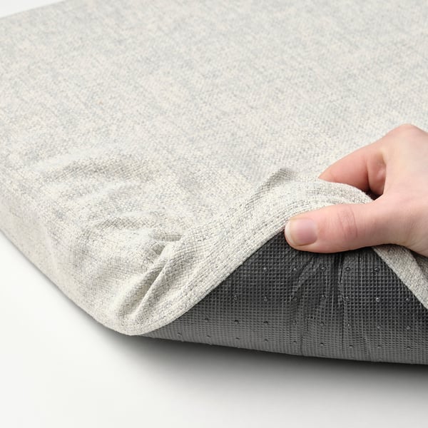 ÅKERVINDEFLY Coussin de chaise, beige, 39/35x37x5 cm
