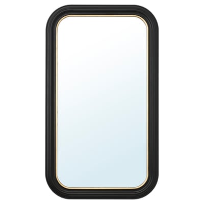 ALMARÖD Miroir, noir, 70x120 cm