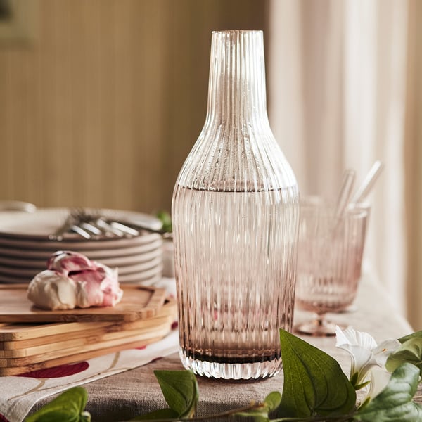 ANLEDNING Carafe, brun clair, 1 l