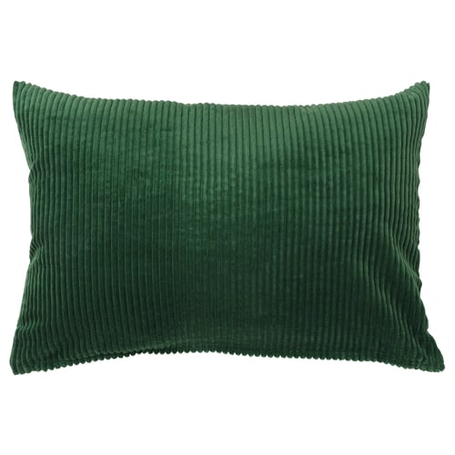 ÅSVEIG Housse de coussin, vert foncé, 40x58 cm