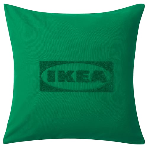 AURTIENDE Housse de coussin, vert, 50x50 cm