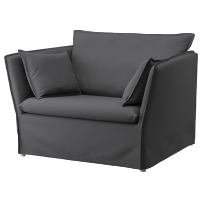 BACKSÄLEN Fauteuil 1,5 places, Hallarp gris