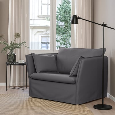 BACKSÄLEN Fauteuil 1,5 places, Hallarp gris