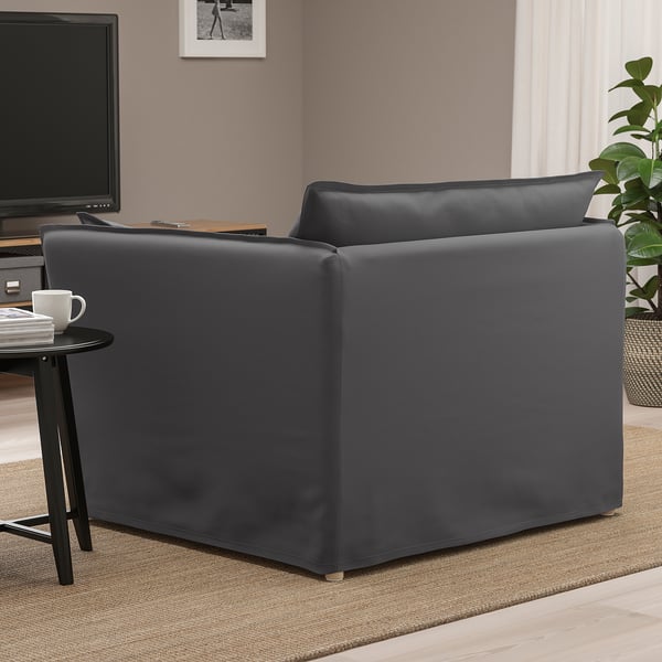 BACKSÄLEN Fauteuil 1,5 places, Hallarp gris