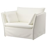 BACKSÄLEN Housse fauteuil 1,5 places, Blekinge blanc
