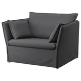 BACKSÄLEN Housse fauteuil 1,5 places, Hallarp gris