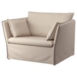 BACKSÄLEN Housse fauteuil 1,5 places, Katorp naturel