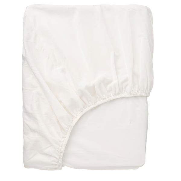BALSAMPOPPEL Drap housse, blanc, 90x200 cm