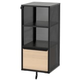 BEKANT Rangement, grillage/noir, 41x101 cm