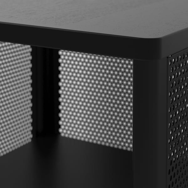 BEKANT Rangement mobile, grillage noir, 41x101 cm