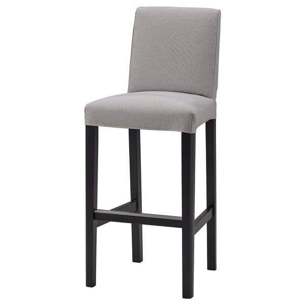 BERGMUND Housse pour chaise de bar, Orrsta gris clair