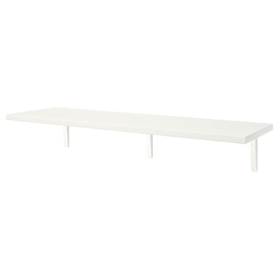 BERGSHULT / TOMTHULT Tablette avec console, blanc, 120x30 cm
