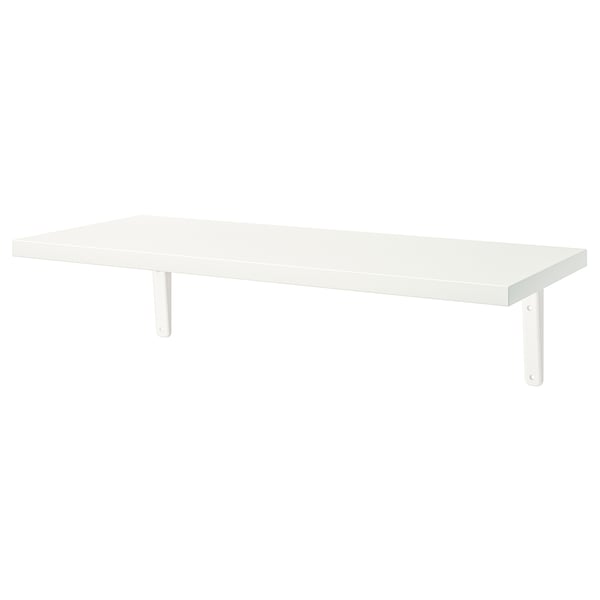 BERGSHULT / TOMTHULT Tablette avec console, blanc, 80x30 cm