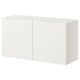 BESTÅ Combinaison rangement murale, blanc/Lappviken blanc, 120x42x64 cm