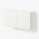 BESTÅ Combinaison rangement murale, blanc/Lappviken blanc, 120x42x64 cm