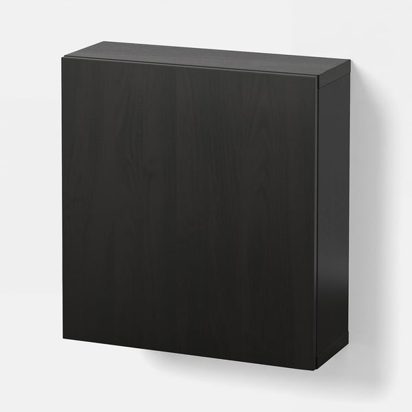 BESTÅ Combinaison rangement murale, brun noir/Lappviken brun noir, 60x22x64 cm