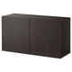 BESTÅ Combinaison rangement murale, brun noir/Lappviken, 120x42x64 cm