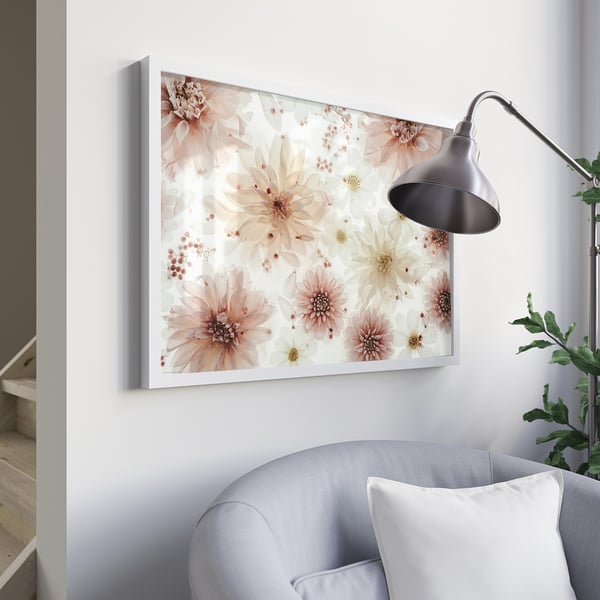 BILD Image, fleurs - transparence, 70x50 cm