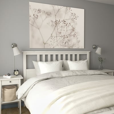 BJÖRKSTA Toile, fleurs - gros plan, 140x100 cm
