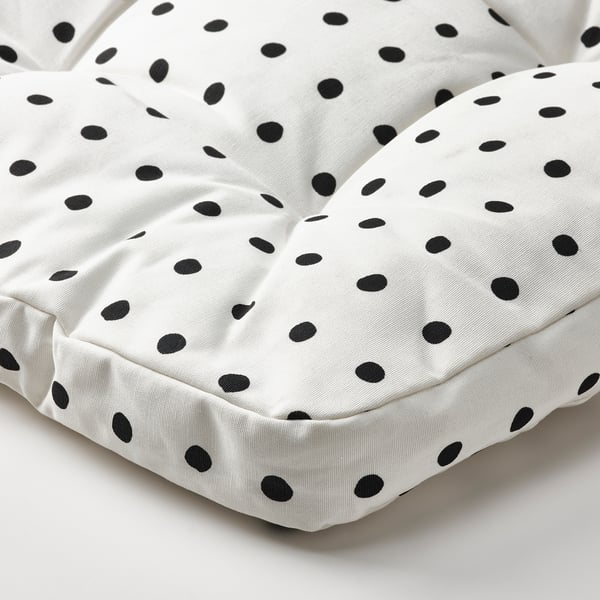 BJÖRKTRAST Coussin pour fauteuil enfant, blanc/noir