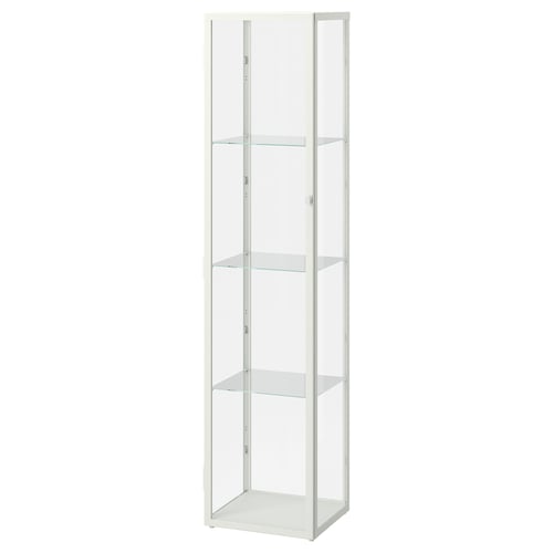 BLÅLIDEN / STRIMSÄV Vitrine av éclairage, blanc