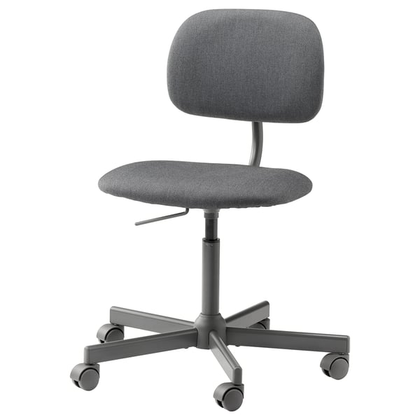 BLECKBERGET Chaise pivotante, Idekulla gris foncé