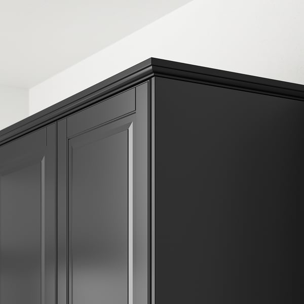 BODBYN Bandeau décor profilé, noir, 221 cm