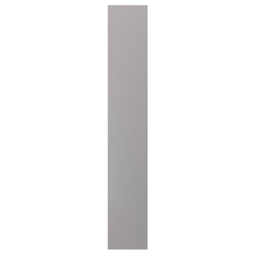 BODBYN Panneau latéral de finition, gris, 39x240 cm