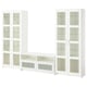 BRIMNES Rangement TV/vitrines, blanc, 280x41x190 cm