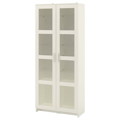 BRIMNES Vitrine, blanc, 80x190 cm