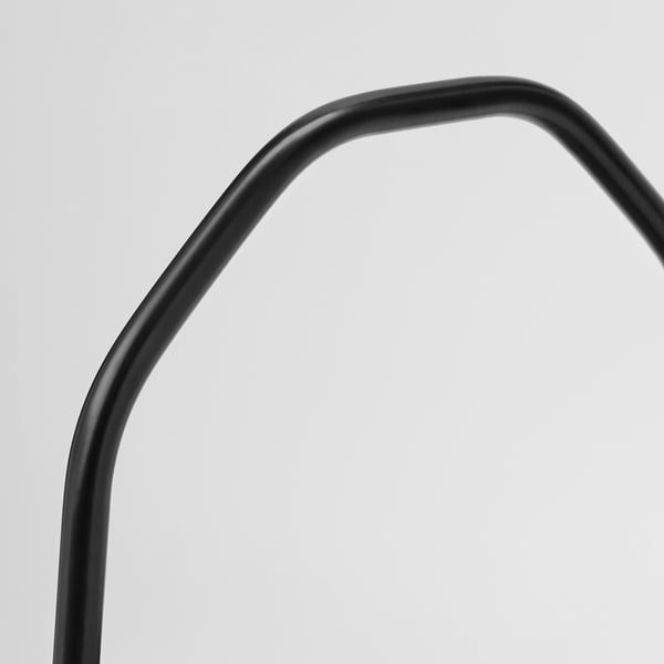 BURVIK Table d'appoint, noir, 38 cm