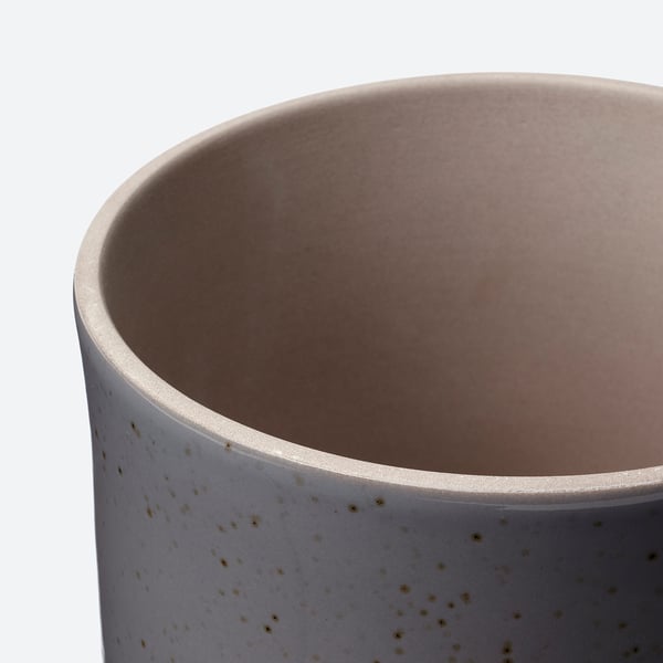 BUSKKAPRIFOL Cache-pot, intérieur/extérieur/bleu gris, 15 cm