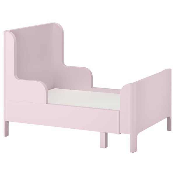 BUSUNGE Lit extensible, rose clair, 80x200 cm