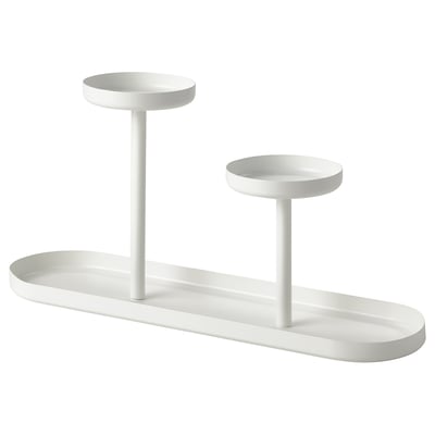 CHILISTRÅN Piédestal, blanc, 24 cm